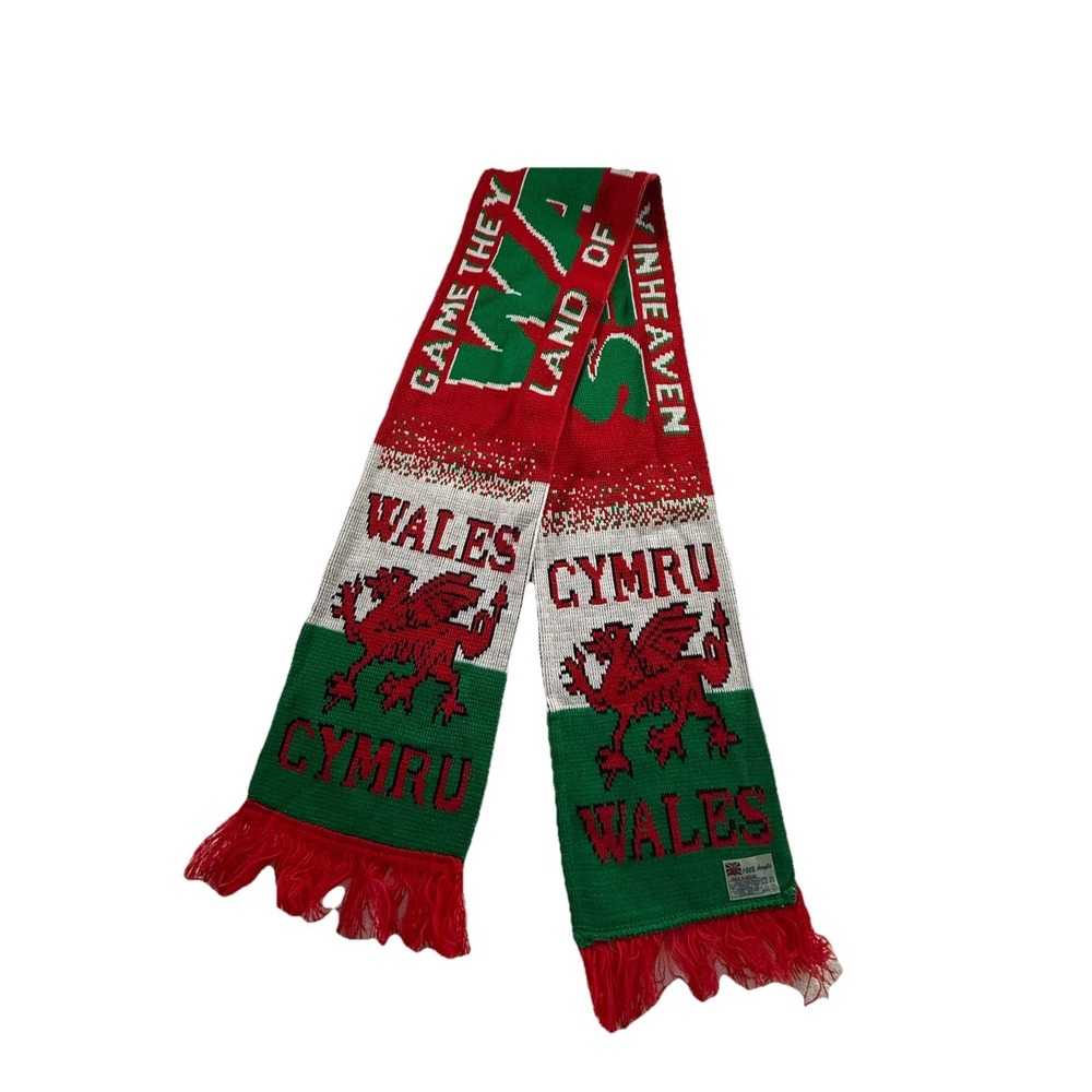 WALES National RARE FOOTBALL soccer Fan Scarf OS